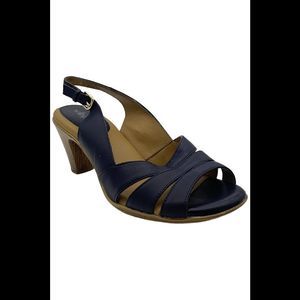 Comfortiva Women's Neima Sling Dress Sandals Navy - Wide